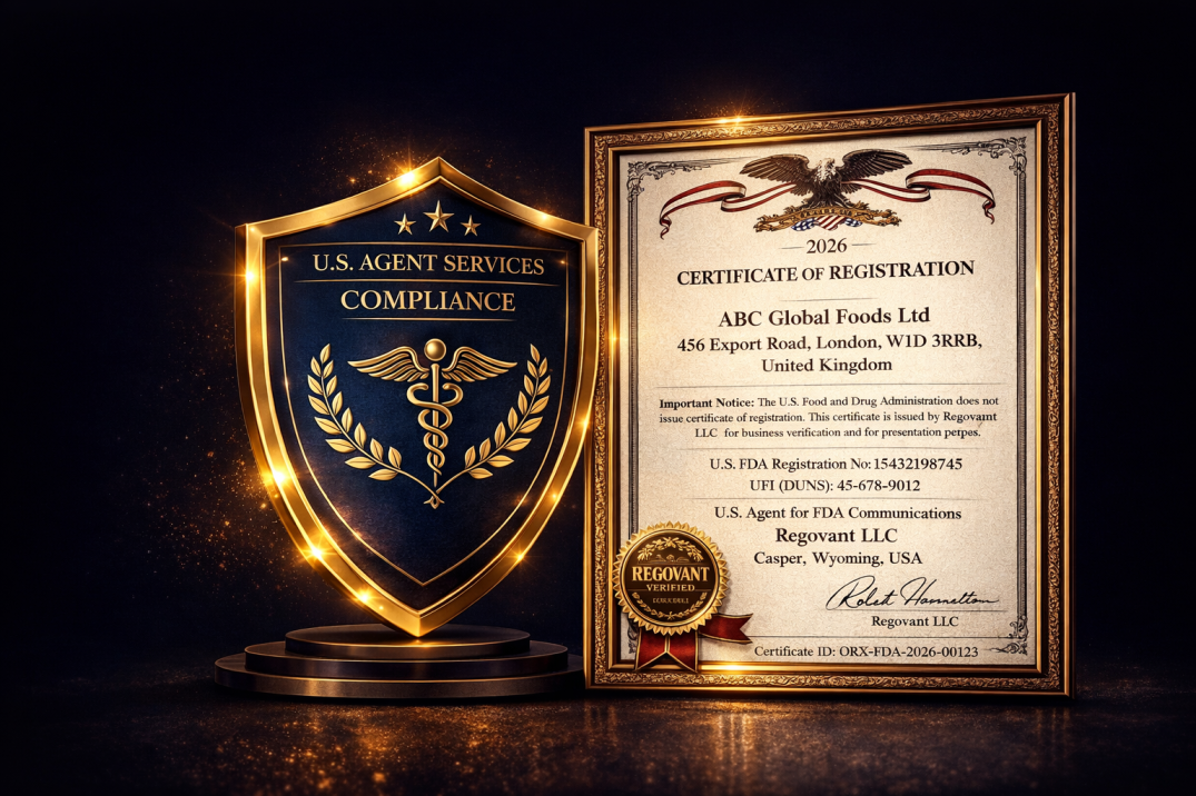 FDA Registered U.S. Agent Compliance — Regovant LLC